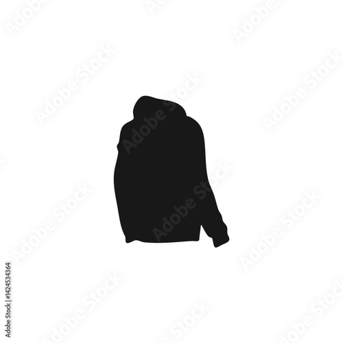 Black hoodie mockup. Fashionable template sweatshirt casual clothes