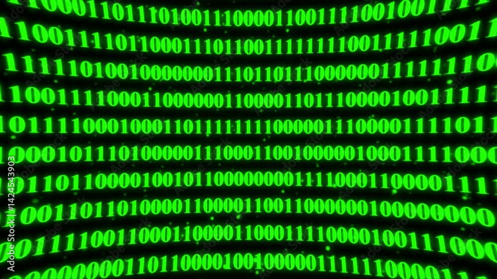 Streaming Binary Data – Futuristic Technology Background,Binary Numbers Flowing – Futuristic Cyberspace Loop,Binary Code Wall – Technology and Data Concept Video Streaming Binary Data – Futuristic Technology Background,Binary Numbers Flowing – Futuristic Cyberspace Loop,Binary Code Wall – Technology and Data Concept Video