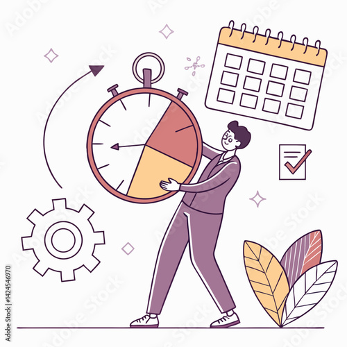 business woman with calculator