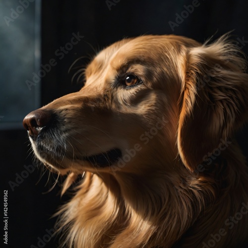 Wallpaper Mural Closeup portrait of a golden retriever with dog Torontodigital.ca