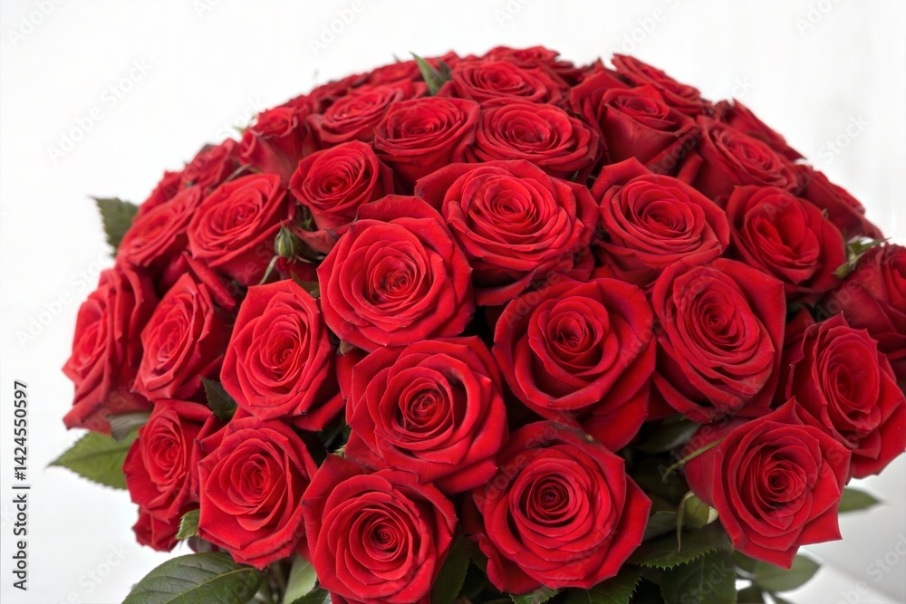 Red roses background. Large bouquet of red roses isolated on white. (Bouquet) Red roses background. Large bouquet of red roses isolated on white. (Bouquet)