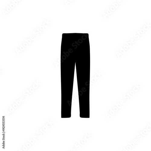 Wide pants silhouette vector illustration 