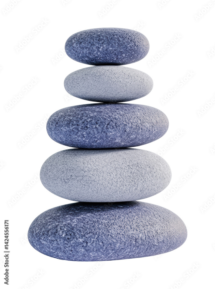 Balanced stone stack in vertical alignment, cut out - stock png. Balanced stone stack in vertical alignment, cut out - stock png.