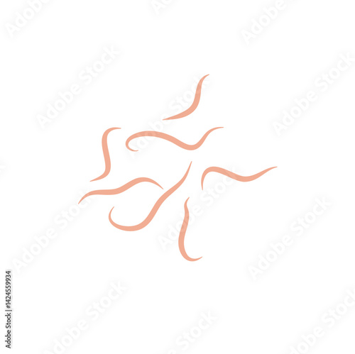 Worms intestinal icon