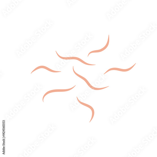 Worms intestinal icon