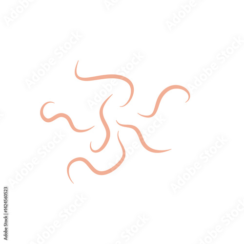 Worms intestinal icon