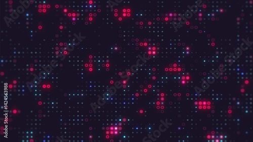 Digital Dots Matrix Background Animation | Futuristic Tech