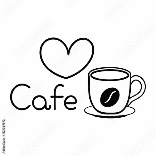 cup of coffee with heart
