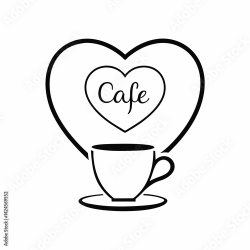 cup of coffee with heart
