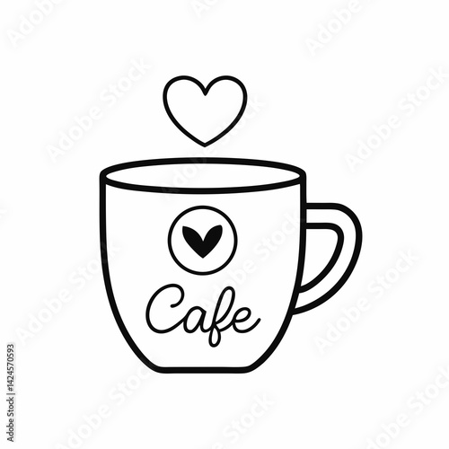 coffee cup with heart