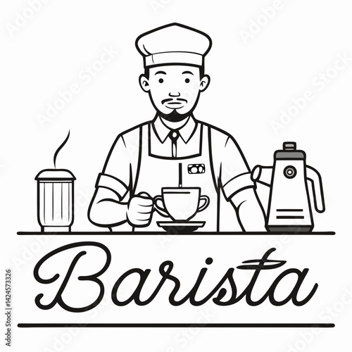 vector illustration of a chef