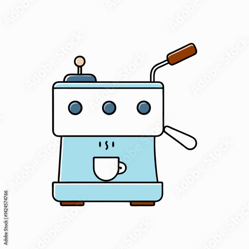 coffee maker on white background