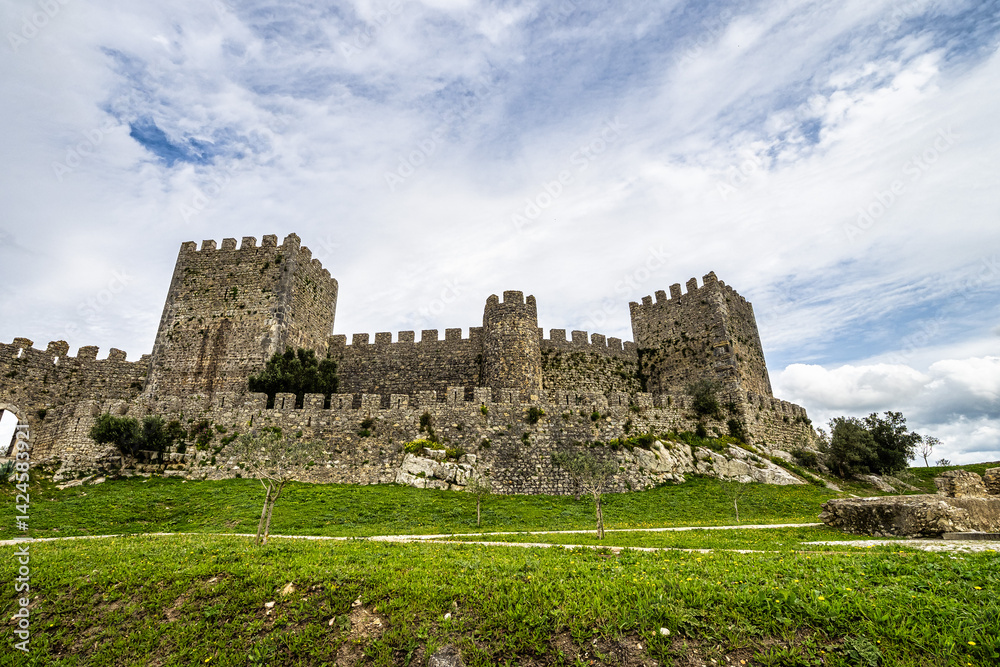 The castle of the village of Montemor-o-Velho in Portugal is the main fortress of the Baixo Mondego in medieval times