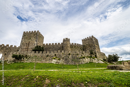 Obraz na płótnie The castle of the village of Montemor-o-Velho in Portugal is the main fortress of the Baixo Mondego in medieval times w salonie
