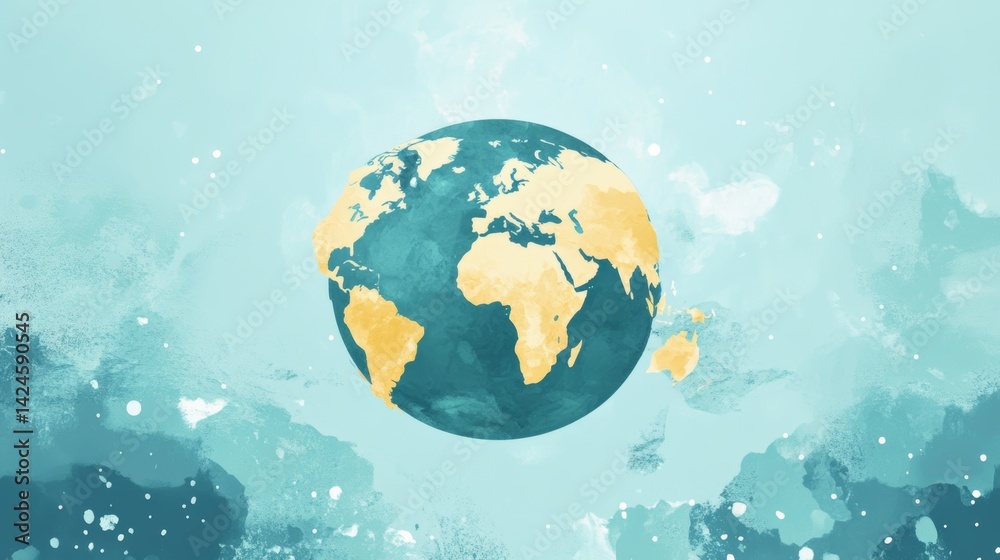 Obraz premium Flat design style web banner for education for all, door to the whole world, global knowledge. Vector illustration concept for web design, marketing, and print material.
