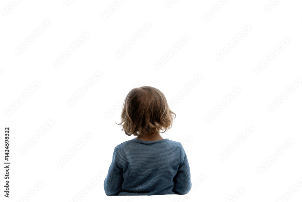 Child contemplating a blank space reflecting imagination and creativity in a peaceful moment of solitude Child contemplating a blank space reflecting imagination and creativity in a peaceful moment of solitude