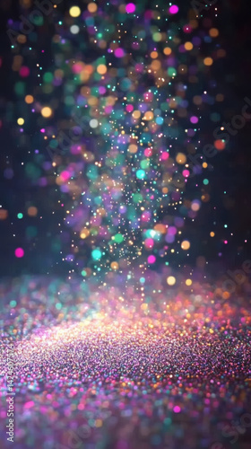 Wallpaper Mural Colorful bokeh light burst with glittering sparks in a magical atmosphere Torontodigital.ca