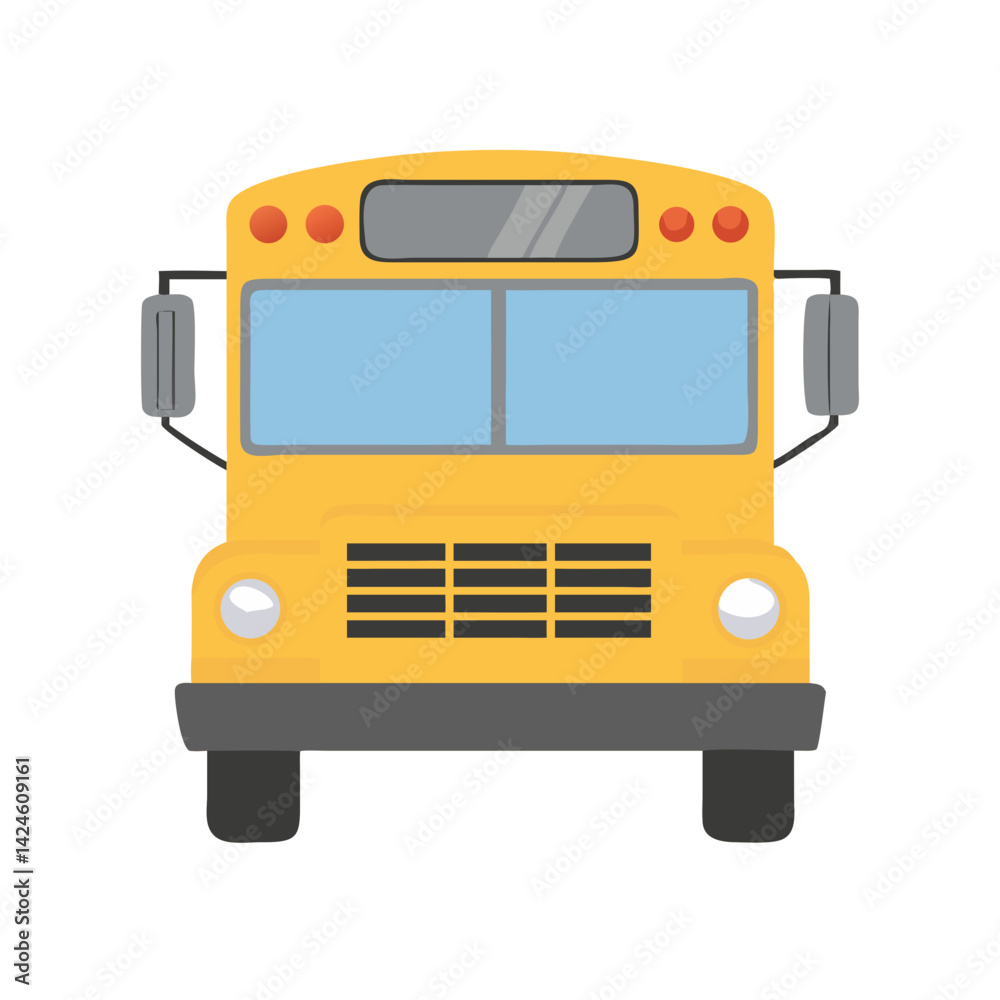 Fototapeta premium School Bus: A Symbol of Education and Community Transport