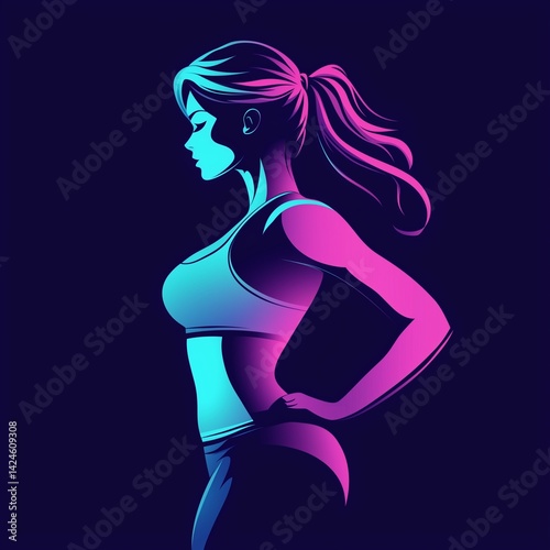 Strong Female Silhouette Logo
