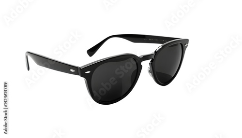 Black sunglasses eyewear fashion accessory style shades eye protection summer trend vision accessory - png format image.