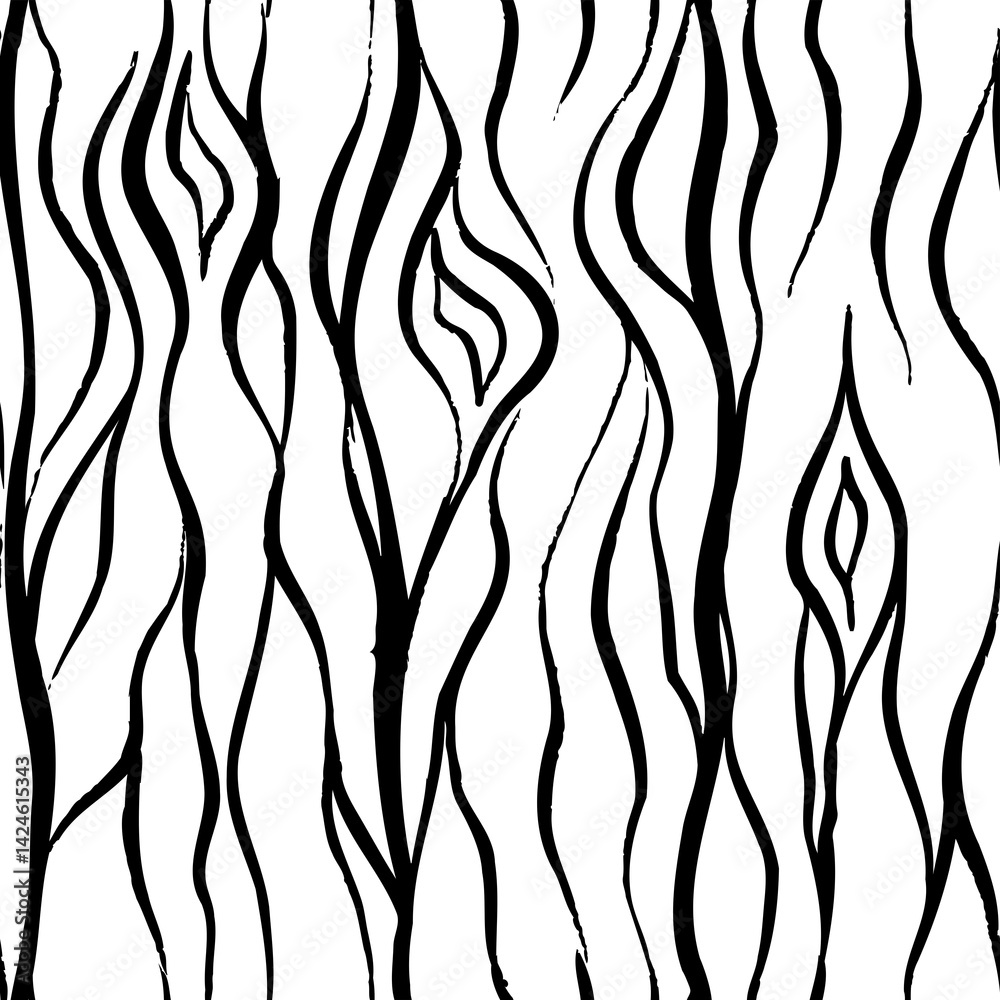 Abstract black and white vertical lines pattern