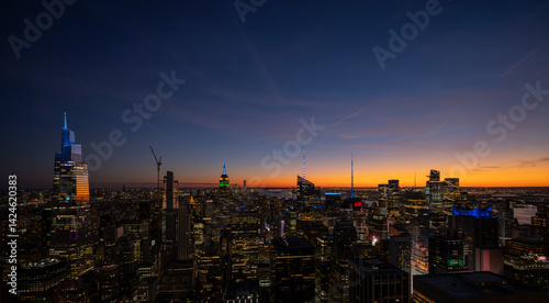 New York City at sunset
