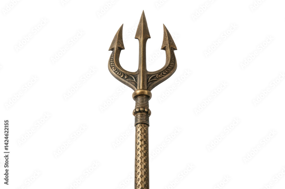 Decorative trident design for themed events or nautical decor Decorative trident design for themed events or nautical decor