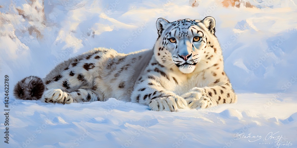 Obraz premium snow leopard