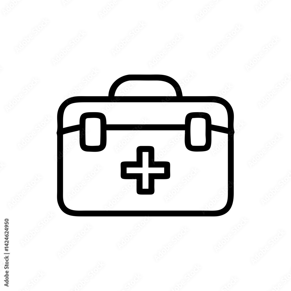 Icon of a doctorchest / first aid kit Icon of a doctorchest / first aid kit
