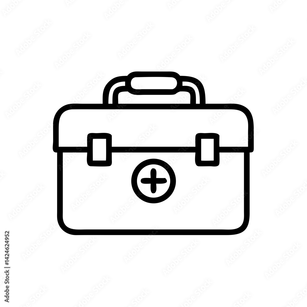 Icon of a doctorchest / first aid kit Icon of a doctorchest / first aid kit