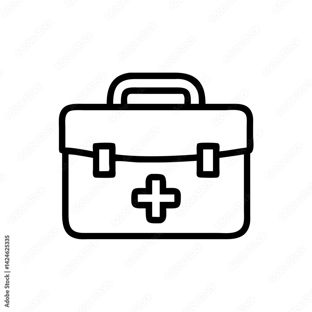 Icon of a doctorchest / first aid kit Icon of a doctorchest / first aid kit