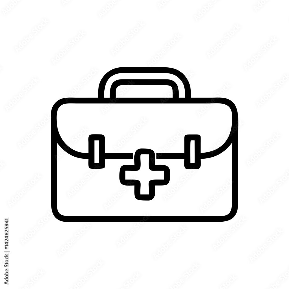Icon of a doctorchest / first aid kit Icon of a doctorchest / first aid kit