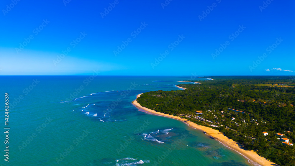 Southern beaches in Bahia, Brazil Southern beaches in Bahia, Brazil