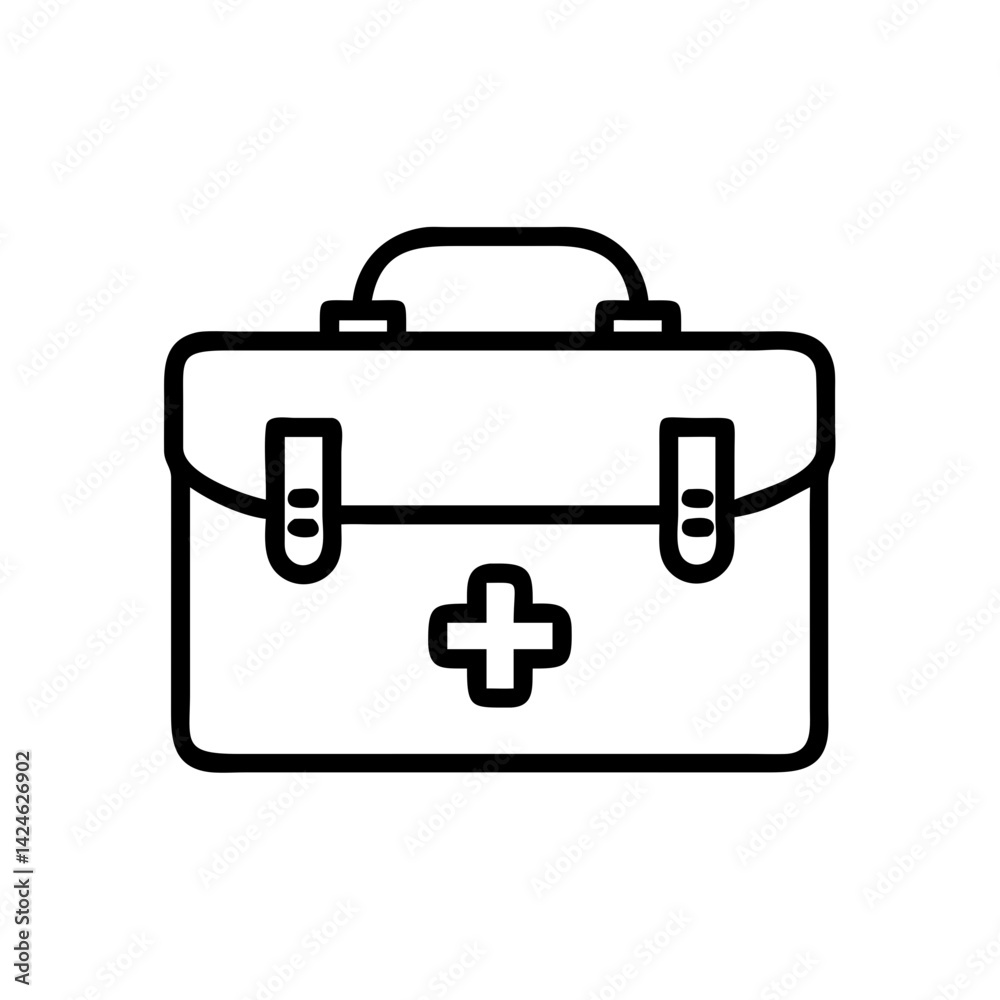 Icon of a doctorchest / first aid kit Icon of a doctorchest / first aid kit