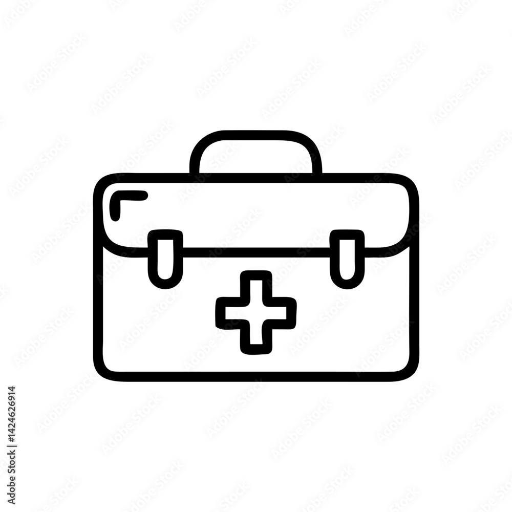 Icon of a doctorchest / first aid kit Icon of a doctorchest / first aid kit