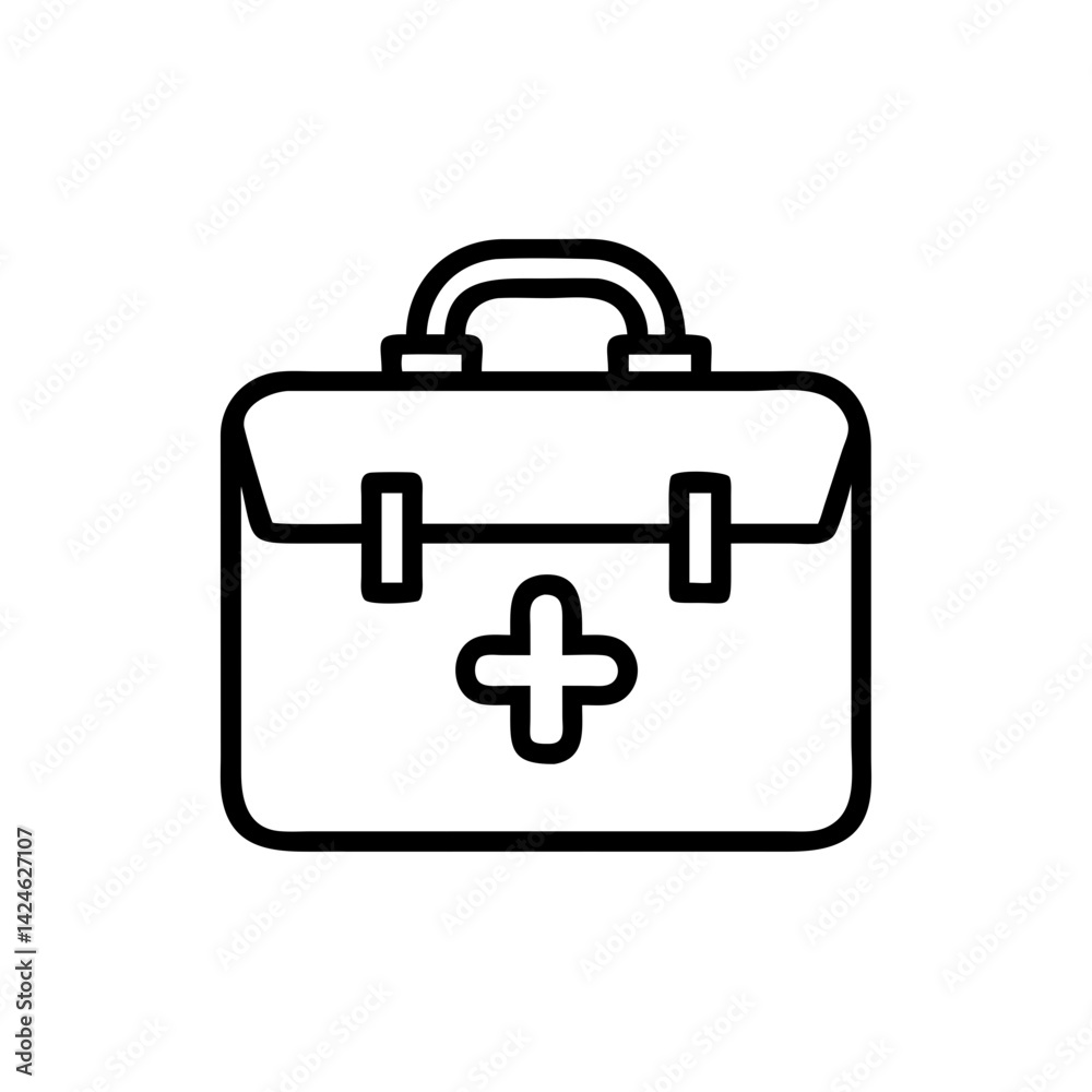 Icon of a doctorchest / first aid kit Icon of a doctorchest / first aid kit