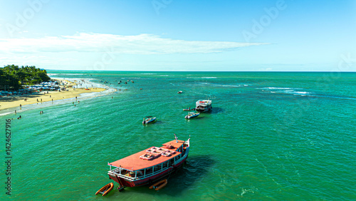 Fototapeta Naklejka Na Ścianę i Meble -  Southern beaches in Bahia, Brazil