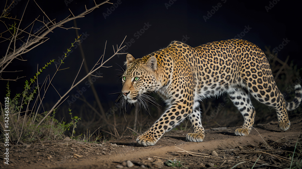 Fototapeta premium color tiger in night Insane PhotoGraphy