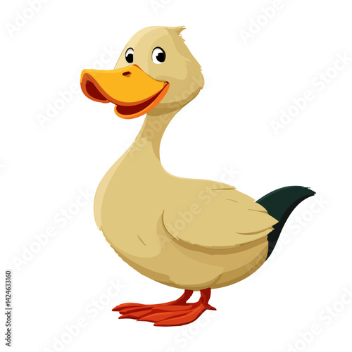 Vector illustration of a duck