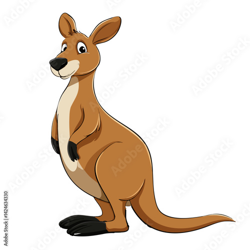 Vector illustration of a kangaroo