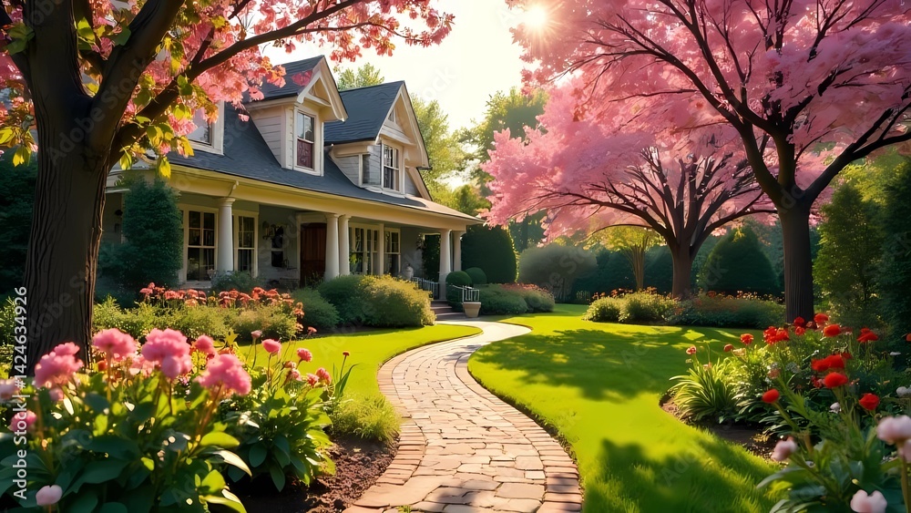 Fototapeta premium Spring picture for a holiday card