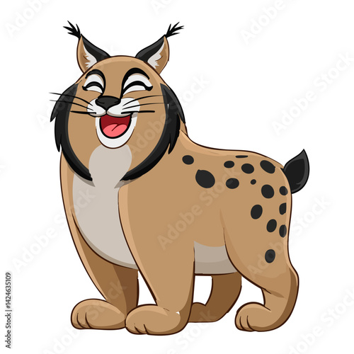Vector illustration of a lynx