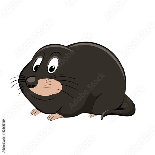 Vector illustration of a mole