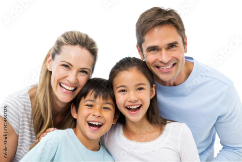 Wallpaper Mural Joyful family moments captured with smiling faces and happy expressions in a friendly embrace Torontodigital.ca