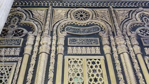 Capture the interior of Mohammed Ali Mosque, showcasing its alabaster beauty and Cairo citadel interior view. Ideal for projects highlighting Islamic architecture.