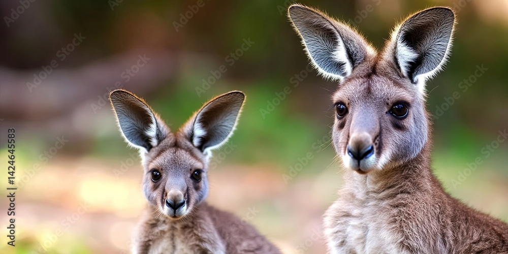baby kangaroo with adult kangaroo - baby kangaroo with adult kangaroo -
