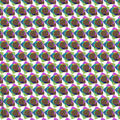 Abstract vector pattern 13 for wrapper design, packaging or printing on textiles, clothes