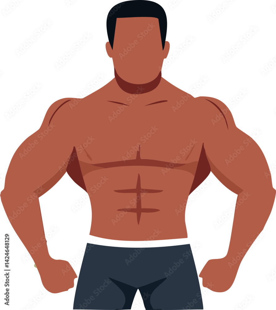 Fototapeta premium muscular male body builder