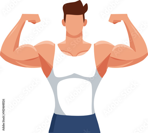 muscular male body builder