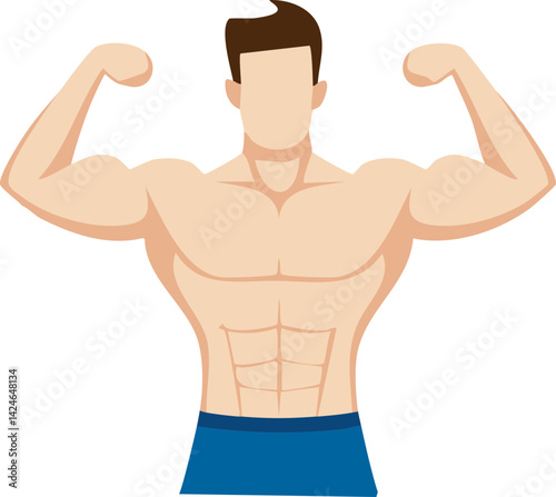 muscular male body builder